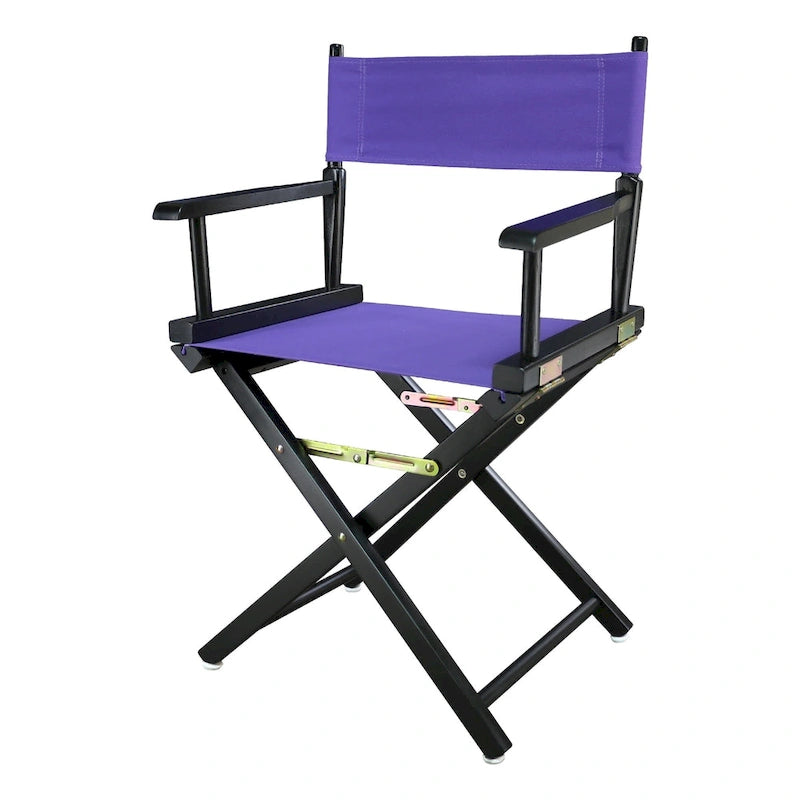 Chaise de réalisateur 18 pouces à cadre noir