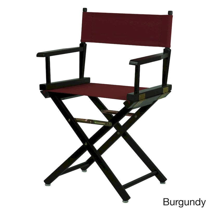 Chaise de réalisateur 18 pouces à cadre noir