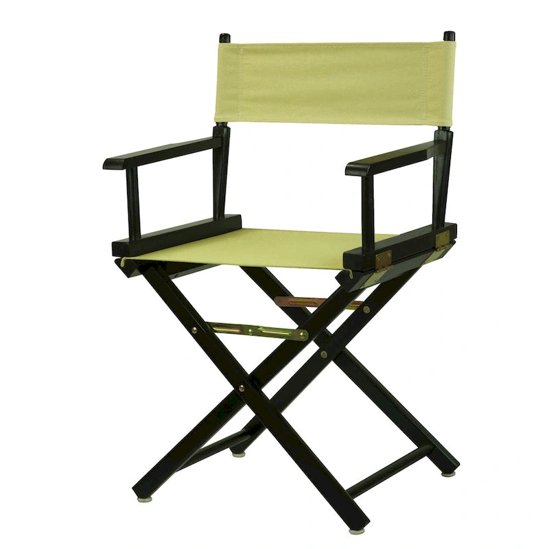 Chaise de réalisateur 18 pouces à cadre noir