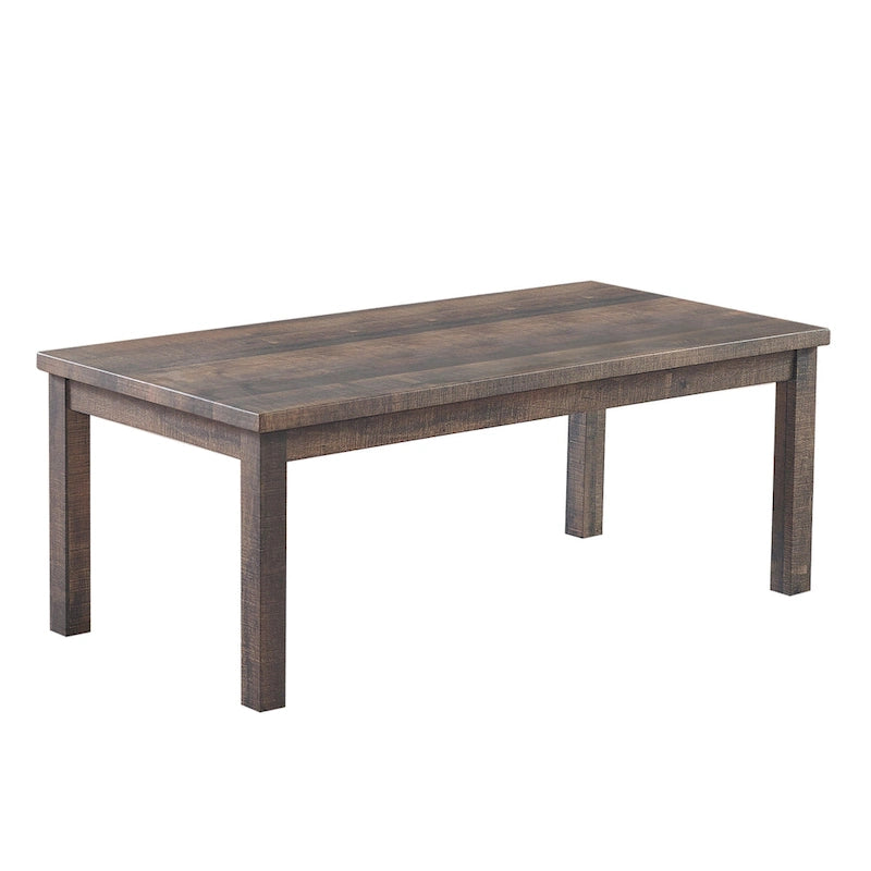 Ensemble de 3 tables basses et tables d'appoint en bois de 122 cm, ton naturel transitionnel