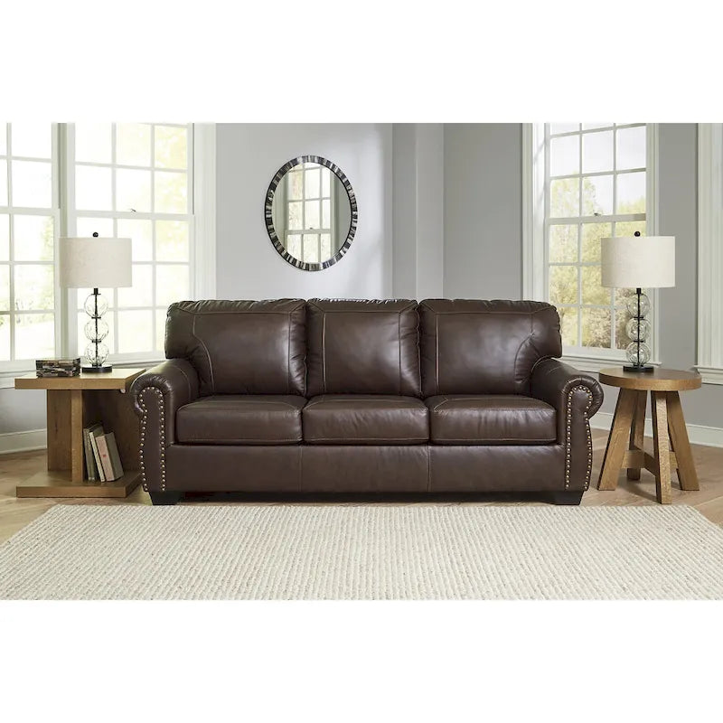  Colleton Dark Brown Sofa - 92W x 40D x 39H