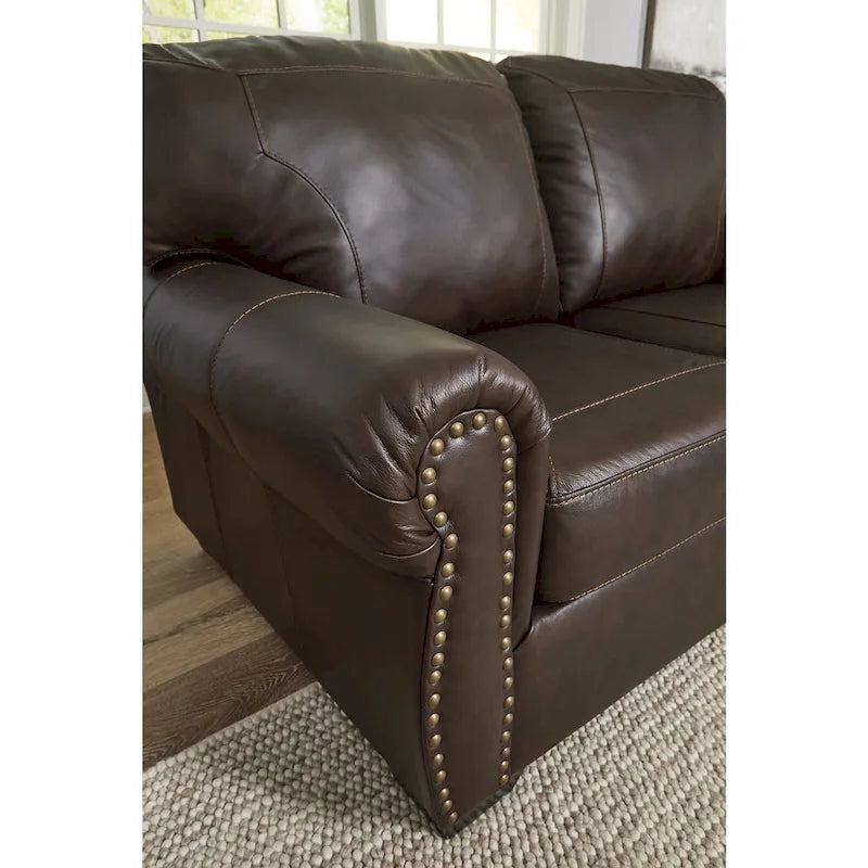 Canapé marron foncé - 92L x 40P x 39H