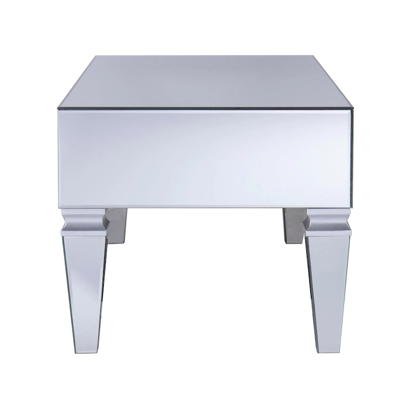 Table basse rectangulaire miroir contemporaine