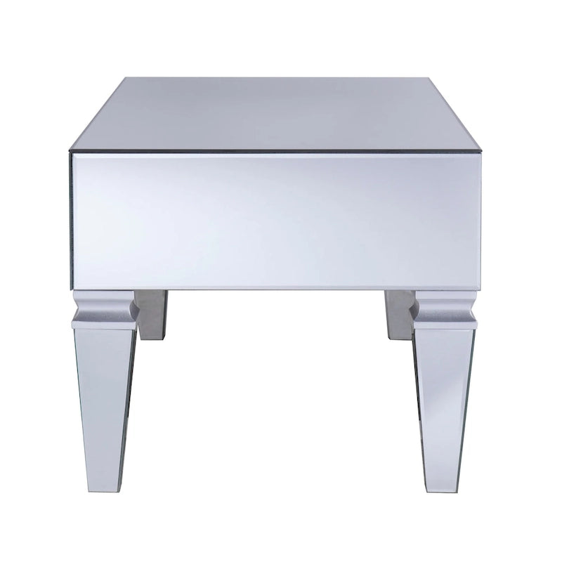 Table basse rectangulaire miroir contemporaine