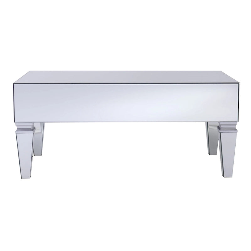 Table basse rectangulaire miroir contemporaine