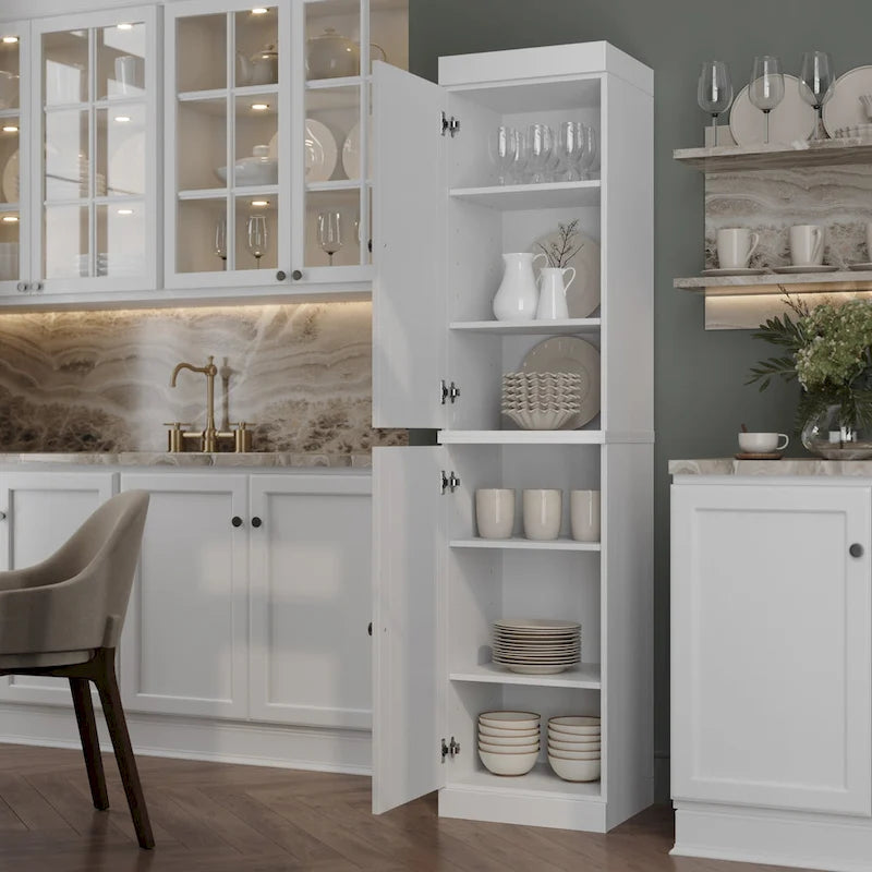 Armoire de cuisine à portes 100 % bois massif 16,5 po de