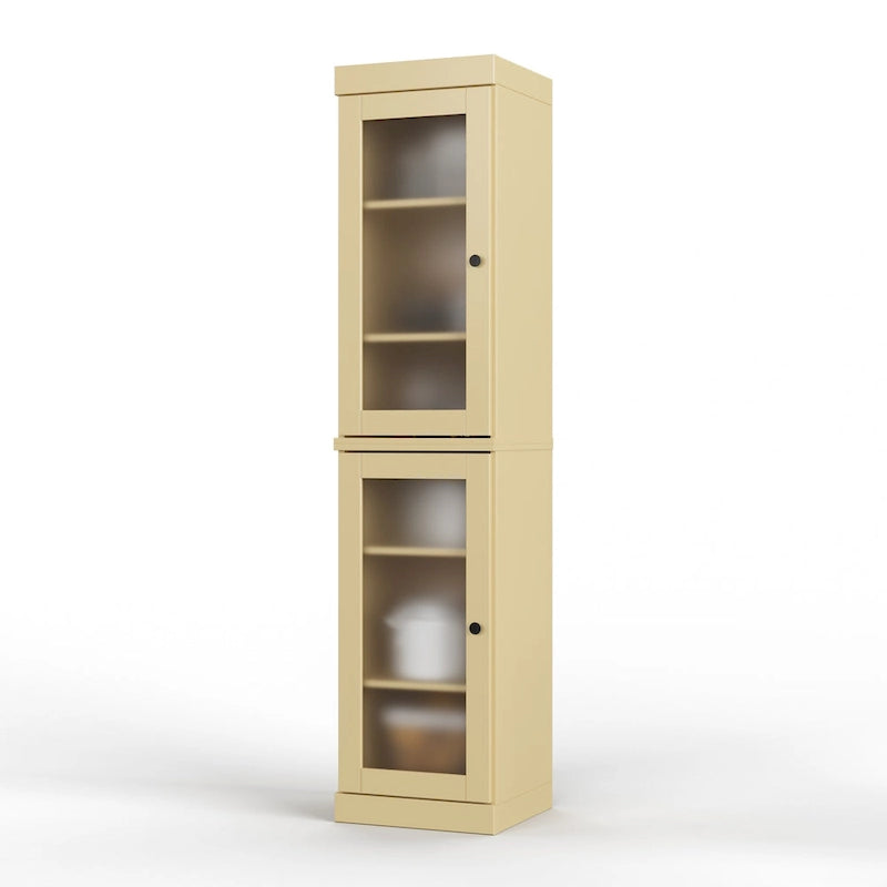 Armoire de cuisine à portes 100 % bois massif 16,5 po de