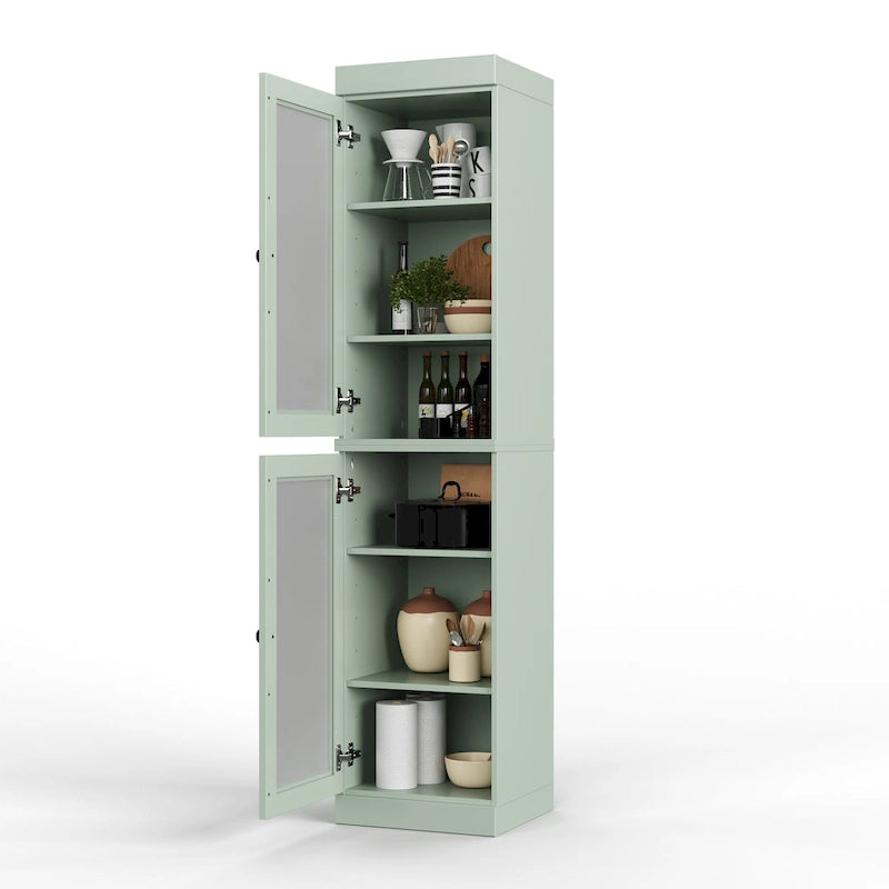 Armoire de cuisine à portes 100 % bois massif 16,5 po de