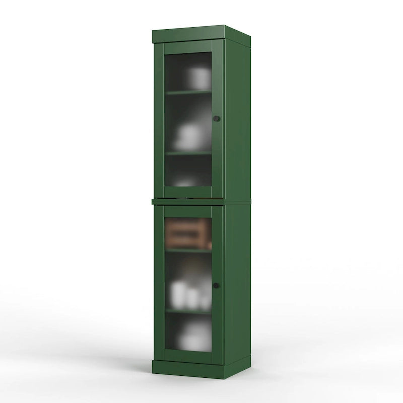 Armoire de cuisine à portes 100 % bois massif 16,5 po de
