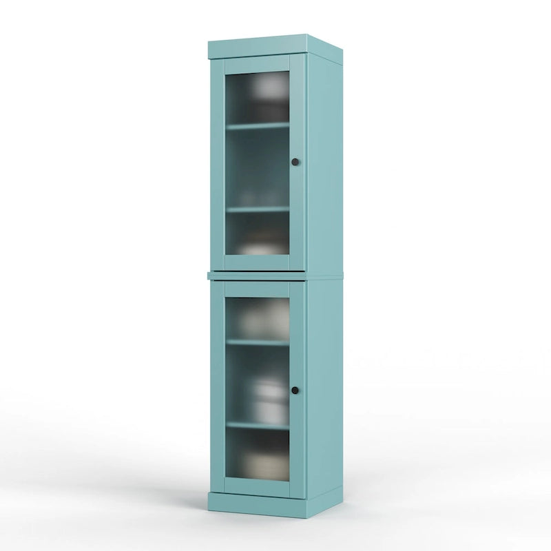 Armoire de cuisine à portes 100 % bois massif 16,5 po de