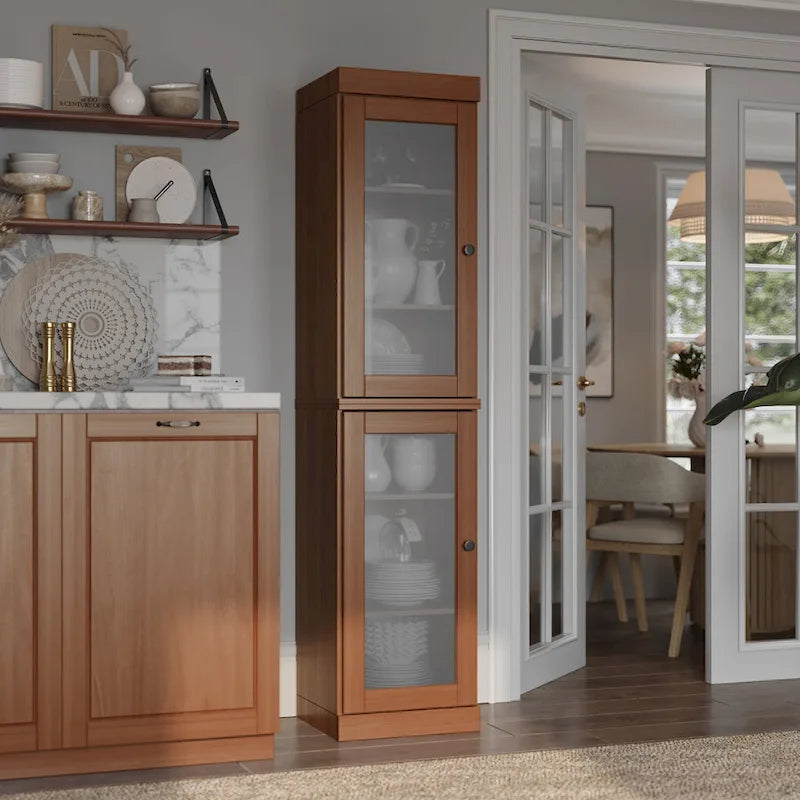 Armoire de cuisine à portes 100 % bois massif 16,5 po de