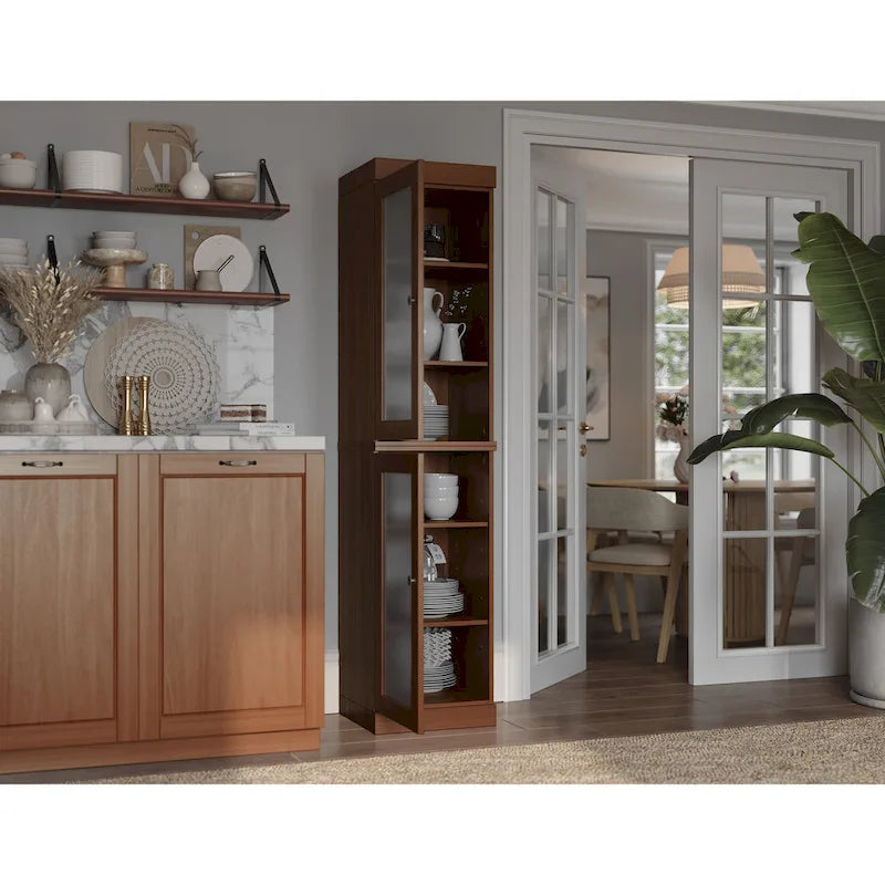 Armoire de cuisine à portes 100 % bois massif 16,5 po de