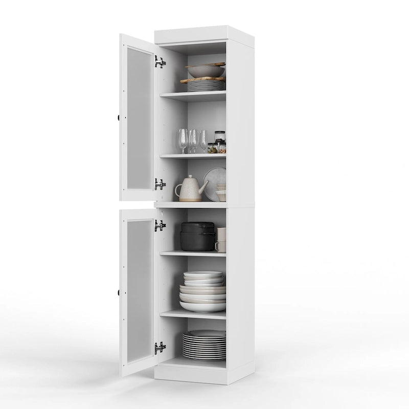 Armoire de cuisine à portes 100 % bois massif 16,5 po de