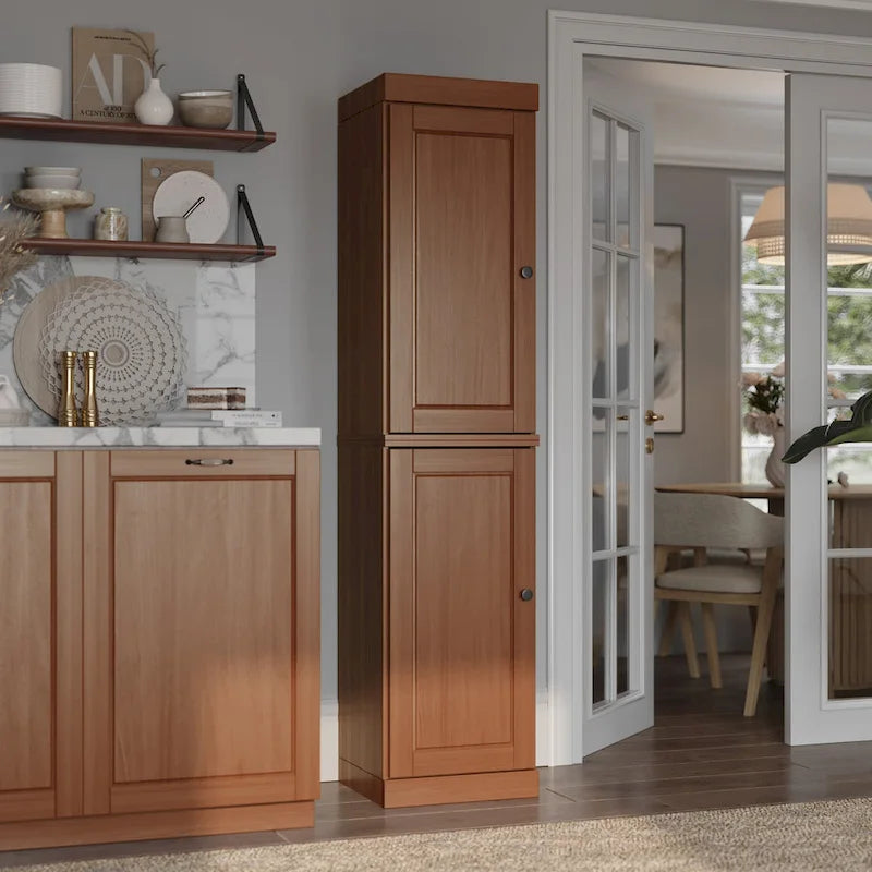 Armoire de cuisine à portes 100 % bois massif 16,5 po de