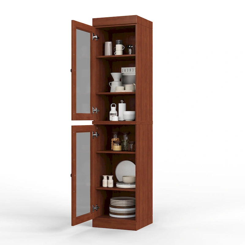Armoire de cuisine à portes 100 % bois massif 16,5 po de