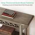 Table Console en Bois Massif Étroite et Longue pour Salon, Entrée