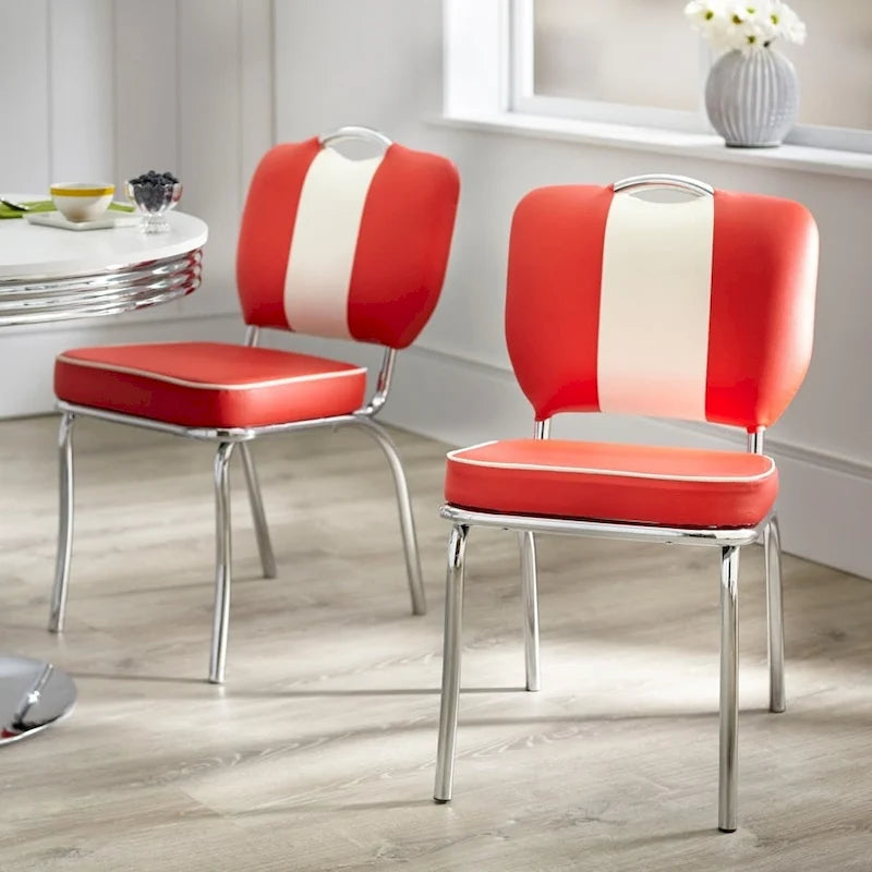 Chaises de salle à manger rétro (lot de 2)