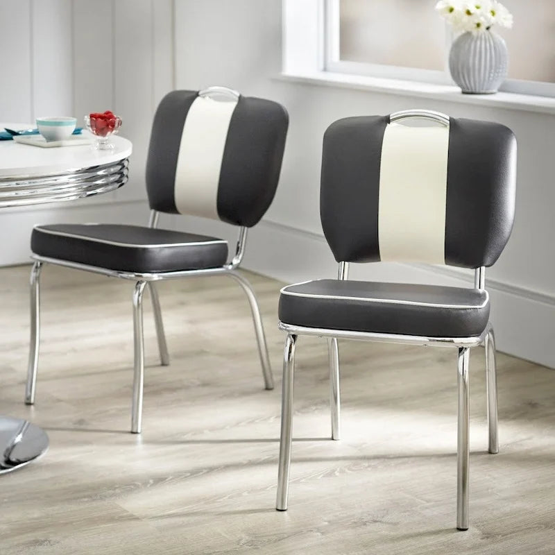 Chaises de salle à manger rétro (lot de 2)