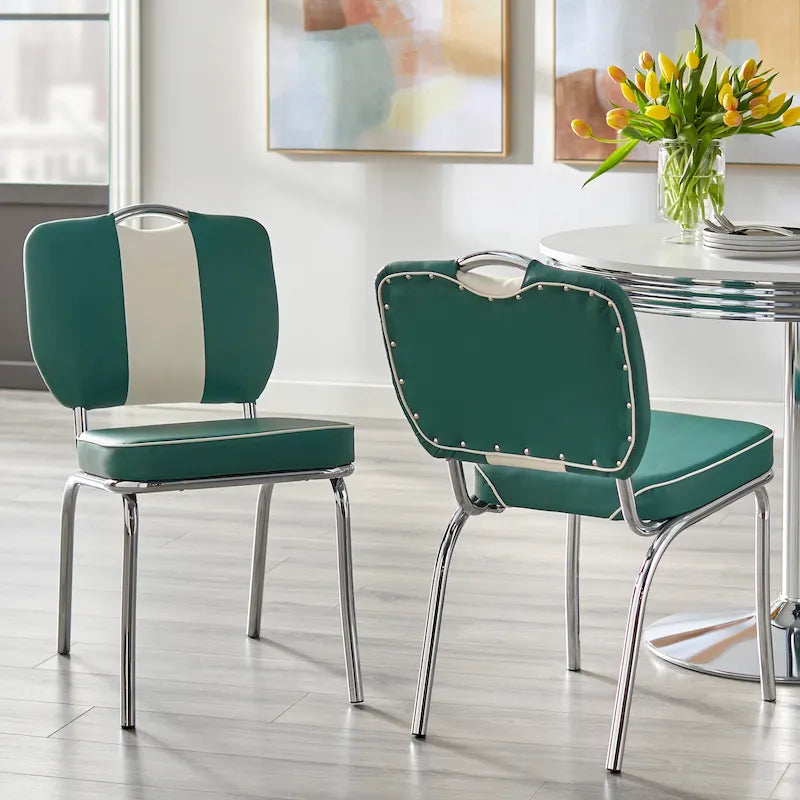 Chaises de salle à manger rétro (lot de 2)