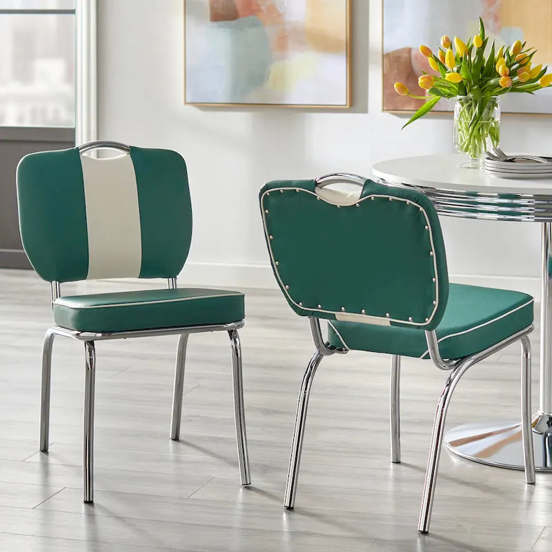 Chaises de salle à manger rétro (lot de 2)