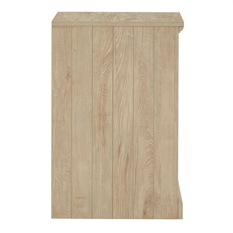 Bureau d'angle de 101,6 cm avec chargeurs USB et classeur à 3 tiroirs