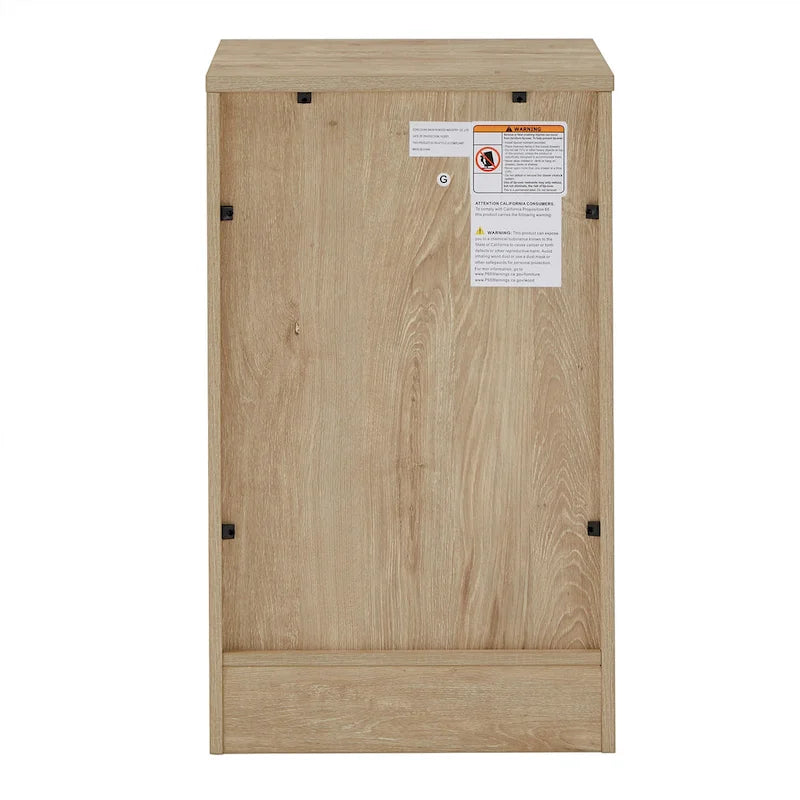 Bureau d'angle de 101,6 cm avec chargeurs USB et classeur à 3 tiroirs