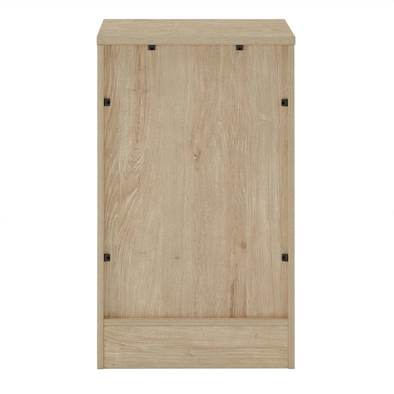 Bureau d'angle de 101,6 cm avec chargeurs USB et classeur à 3 tiroirs