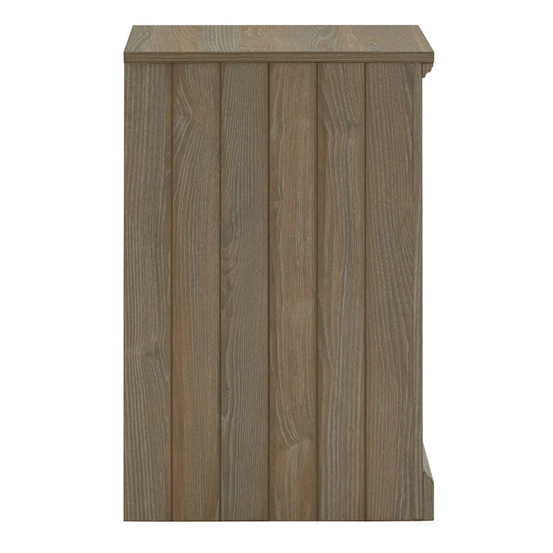 Bureau d'angle de 101,6 cm avec chargeurs USB et classeur à 3 tiroirs