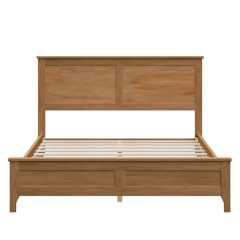 Lit plate-forme moderne en bois massif