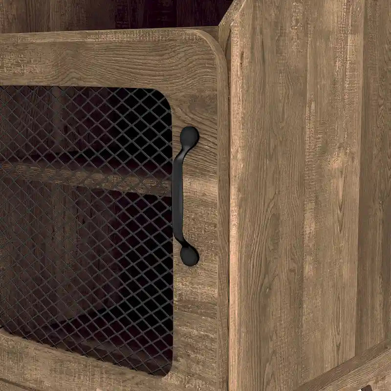 Table d'appoint à 3 étagères en chêne rustique de 40 cm