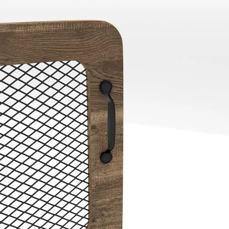 Table d'appoint à 3 étagères en chêne rustique de 40 cm