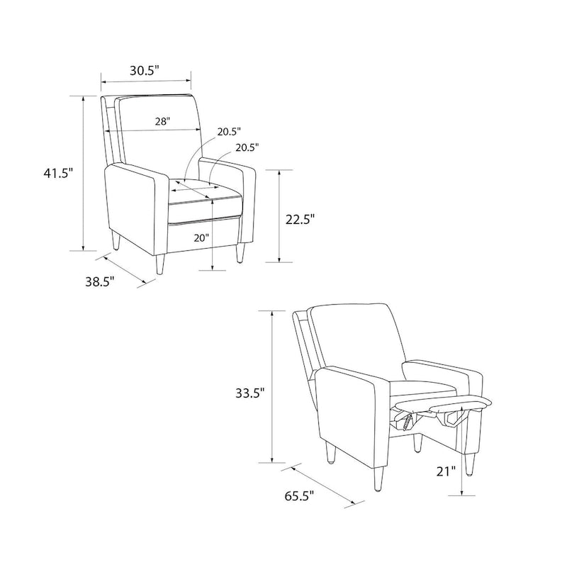 Fauteuil inclinable à bascule