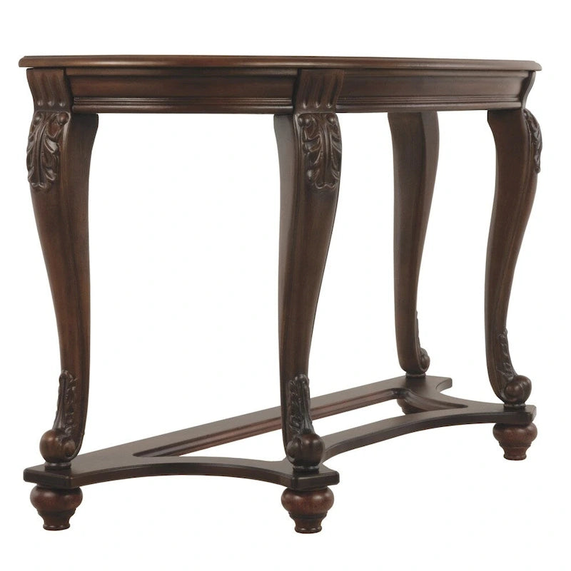 Table d'appoint canapé marron foncé
