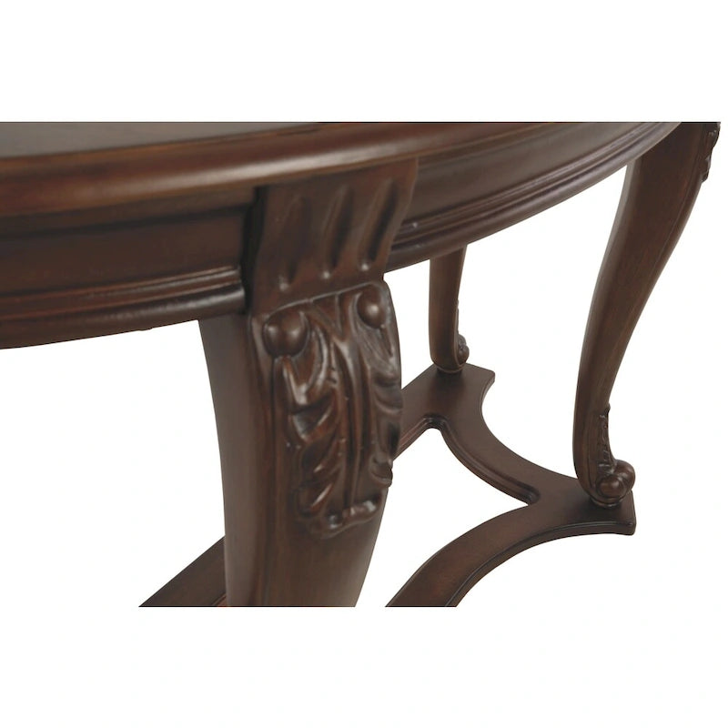 Table d'appoint canapé marron foncé