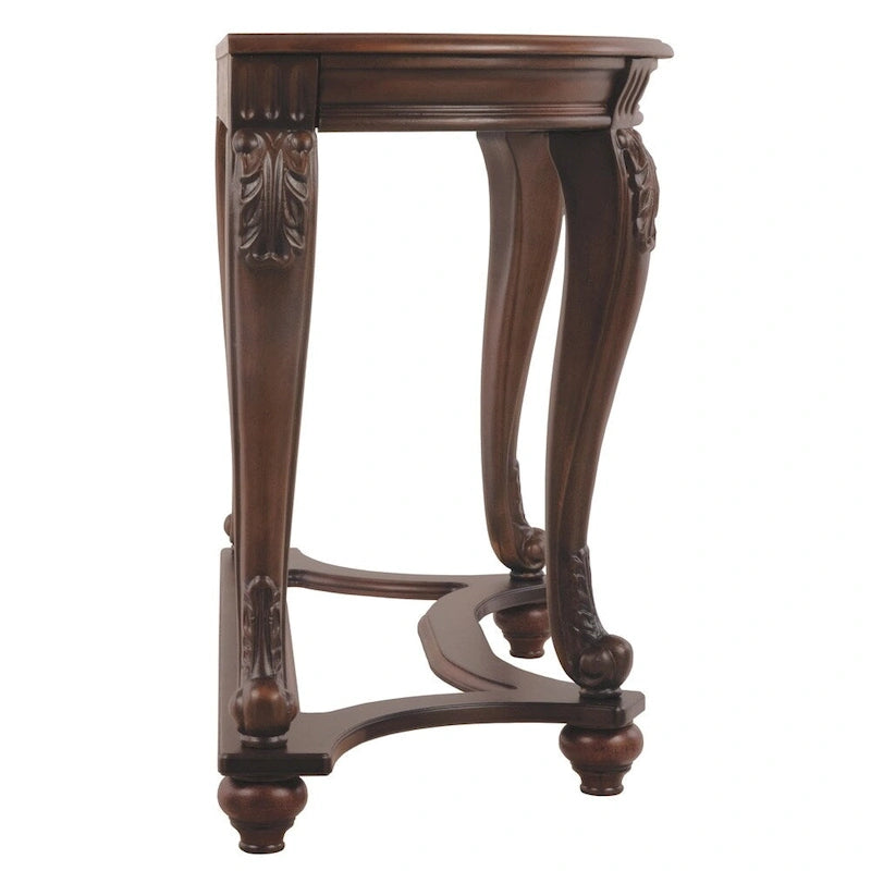 Table d'appoint canapé marron foncé