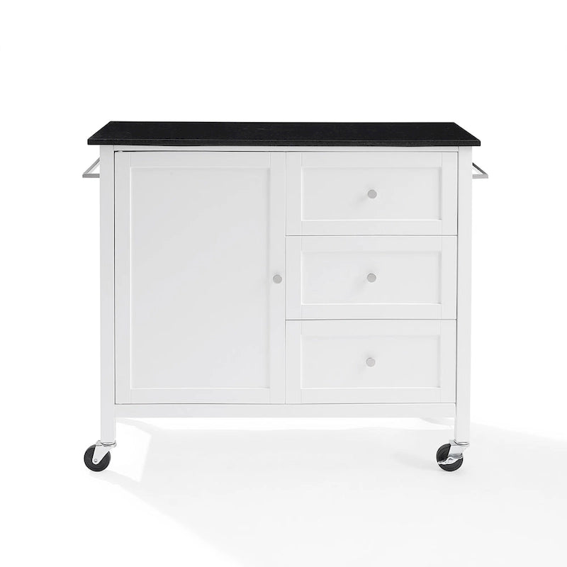 Îlot/Chariot de cuisine avec plateau en granit - 18,13p x 42,13L x 37,5H