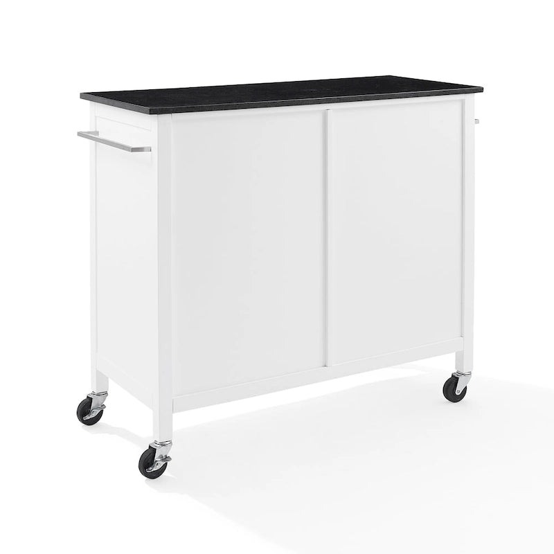 Îlot/Chariot de cuisine avec plateau en granit - 18,13p x 42,13L x 37,5H