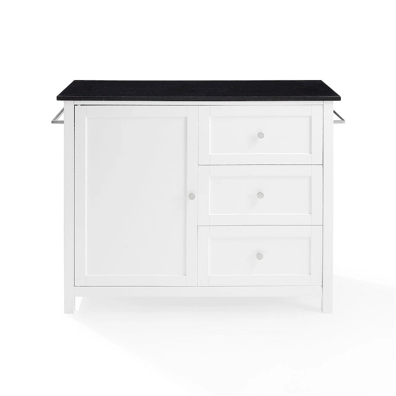 Îlot/Chariot de cuisine avec plateau en granit - 18,13p x 42,13L x 37,5H
