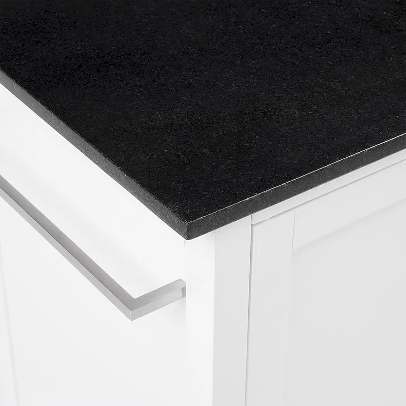 Îlot/Chariot de cuisine avec plateau en granit - 18,13p x 42,13L x 37,5H