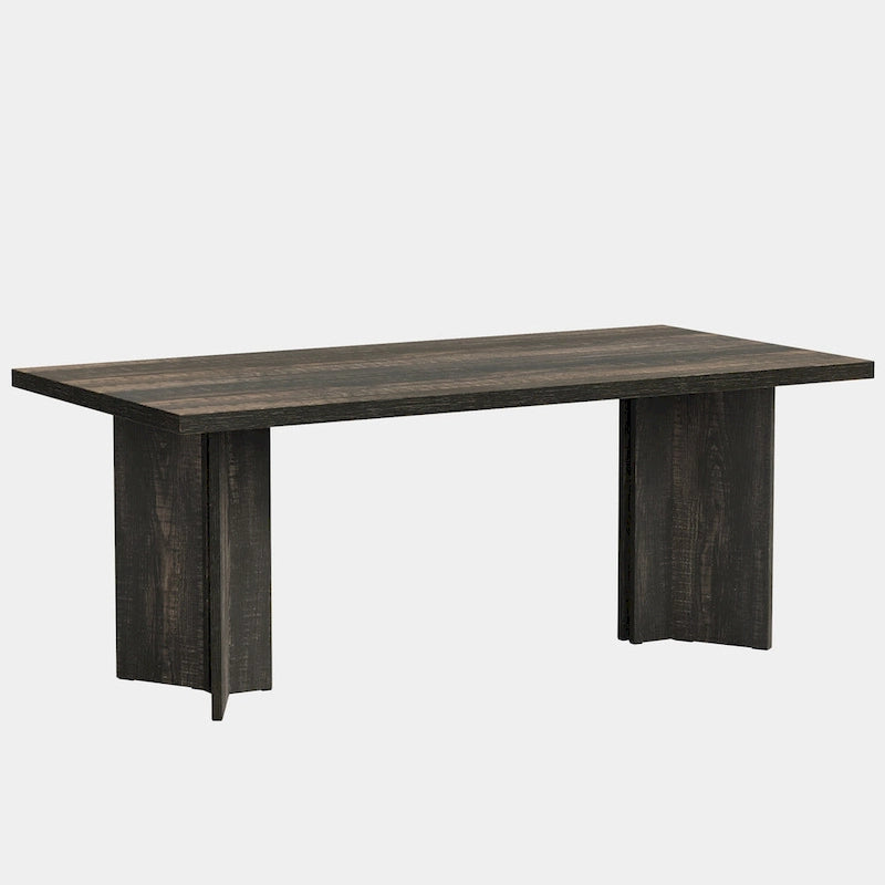 Bureau de direction moderne de 63 pouces Grand bureau d'ordinateur Table d'écriture