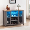 Meuble bar à vin avec éclairage LED - 15,7P x 47,2L x 34,61H