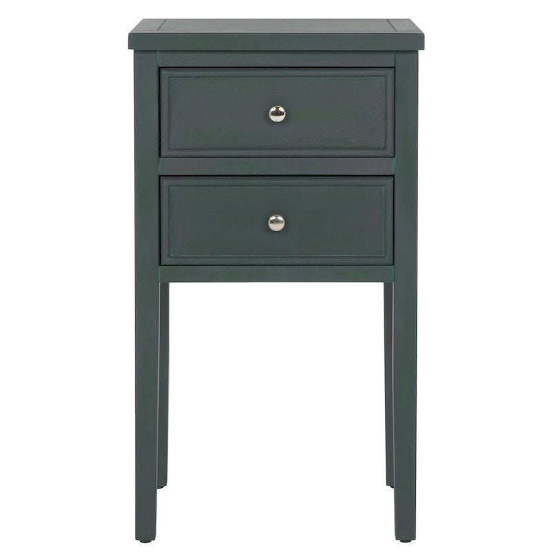 Table de chevet d'appoint à 2 tiroirs (entièrement assemblée) - 16,9 x 14,2 x 29,7 - 17Lx15Px30H
