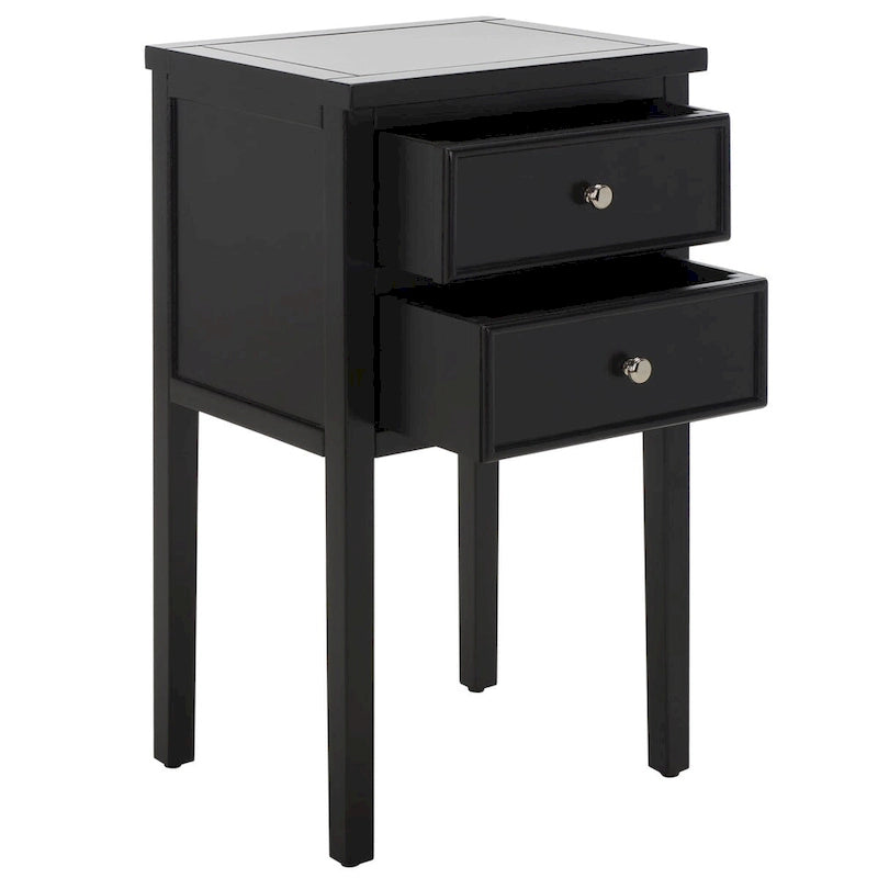 Table de chevet d'appoint à 2 tiroirs (entièrement assemblée) - 16,9 x 14,2 x 29,7 - 17Lx15Px30H