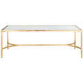 Table basse dorée - 50 x 26 x 18 - 50L x 26P x 18H