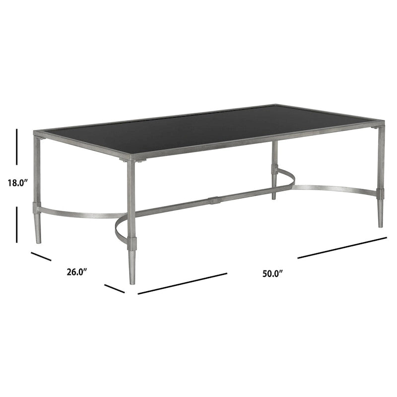 Table basse dorée - 50 x 26 x 18 - 50L x 26P x 18H
