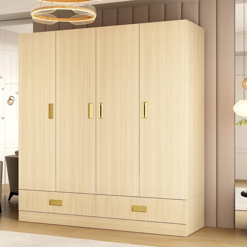 Grande armoire avec armoire supérieure en option, armoire d'appoint pour chambre à coucher