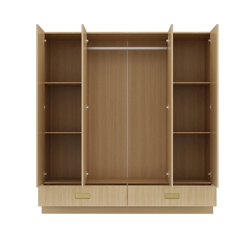 Grande armoire avec armoire supérieure en option, armoire d'appoint pour chambre à coucher