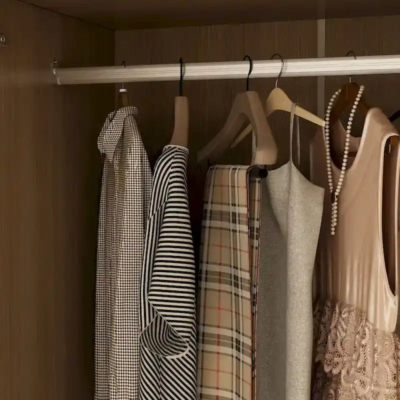 Grande armoire avec armoire supérieure en option, armoire d'appoint pour chambre à coucher