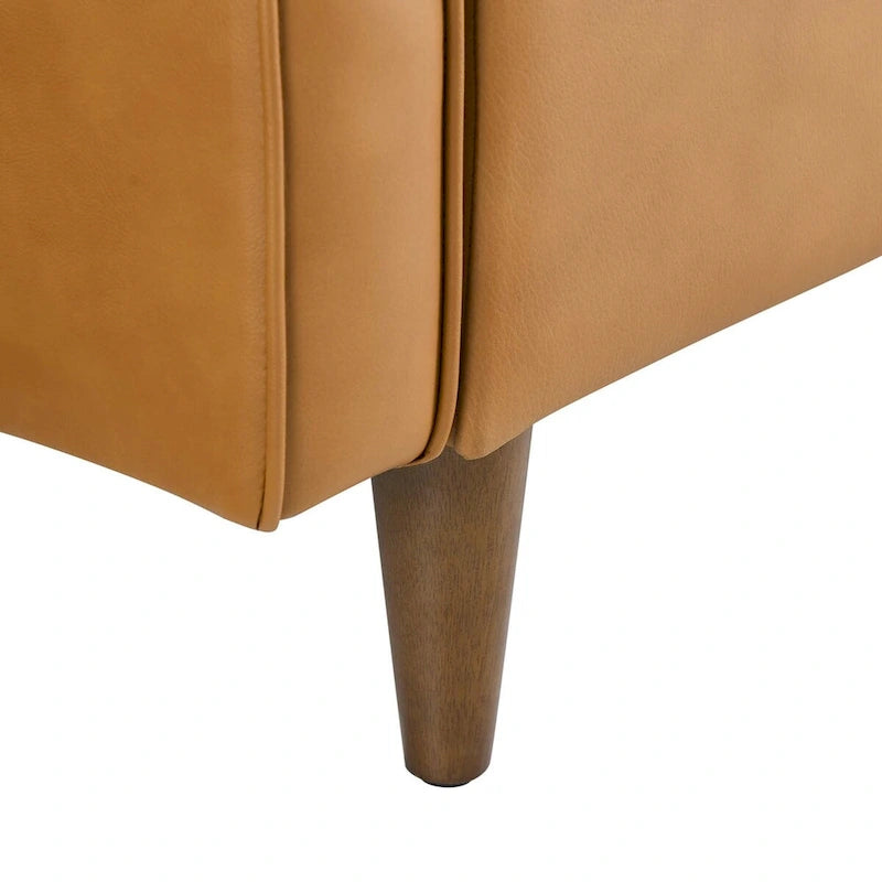 Causeuse en cuir véritable
