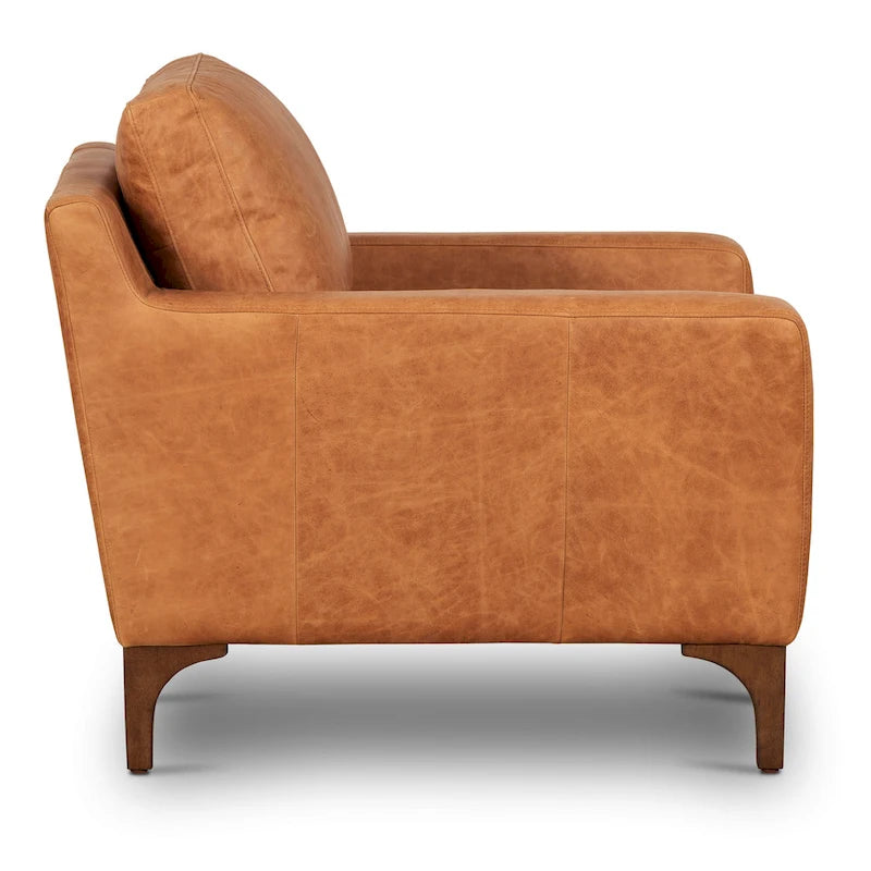 Fauteuil 35 - Cuir véritable italien pleine fleur